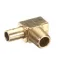 Champion - Moyer Diebel 0513314 Rinse Tee, Brass, 1/2" Barb x 3/8" MNPT x 1/8 FMPT