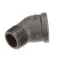 Cleveland 05227 Street Elbow, 45 Degree, 1", Black Iron