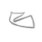 Glastender 06003595 GASKET, DOOR, GRAY, BP, 12 DOOR OPENING (13-11/32
