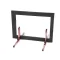 Glastender 06010420 DOOR, BP, GLASS, COOLER, 20 OPENING, BLACK