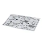 American Dish Service 089-9204 DECAL, CLEANING INSTRUCTION (