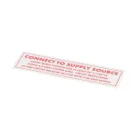 American Dish Service 089-9210 DECAL, CONNECT TO POWER SOURC