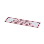 American Dish Service 089-9217 DECAL, DO NOT OPEN MODEL ASQ,