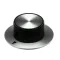 Market Forge 09-5242 Knob, Skirted, 2" Diameter, D-Stem, with Indicator Arrow