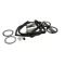 Dormont 1675KIT60 Gas Hose, Blue 3/4" x 60", w/Snapfast,Restraining Device,Valve