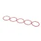 Rational 10.00.511P O-Ring For Ball Valve Drain, 46 x 3.5, Orange