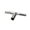 Lancer 1000526 Tee, Stainless, 2 - 1/4" Barb x 3/8" Barb