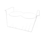 Ojeda 100589101 TWO RING TUB HOLDER