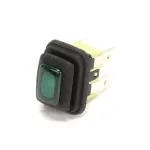 Ice O Matic 1011411-57 Switch, Pushbutton, Lighted Green, DPST