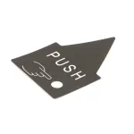 Gold Medal Products 103081 Decal, Push