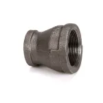 Cleveland 105763 Reducer Coupling, 1 1/2" x 1", Black Iron