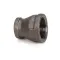 Cleveland 105763 Reducer Coupling, 1 1/2" x 1", Black Iron