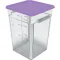 Carlisle 10611C14 Squares Food Storage Container Lid, Fits 12 - 22 Qt Squares Food Storage Containers, Polyethylene, Purple, Nsf, Made In Usa                                                                            