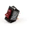 Atlas Metal 1069-1 Switch, Rocker, On/Off, SPST, Lighted Red