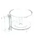 Robot Coupe 112203S Cutter Bowl, Cristal/Clear, 2.3L, R2