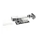 Kason 11229C00024 PULL HANDLE W/948 4" BRU CHR