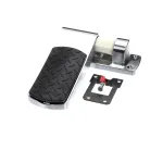 Kason 11346000005 HINGE FLUSH BRU-CHR BLKDIA CVR