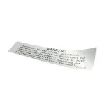 Southbend Range 1175270 LABEL,WARNING,IMPROP.INSTALL
