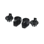 International Comfort Products 1187354 Knob Kit, Door, Black Plastic, Pack of 2