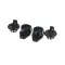 International Comfort Products 1187354 Knob Kit, Door, Black Plastic, Pack of 2