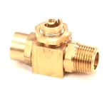 Concordia Beverage Systems 1210-041 Ball Valve, Steam Wand, Brass, 2500