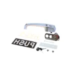 Kason 1229-C00024 Handle with Cylinder Lock and Inside Release, Brushed Chrome