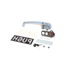 Kason 1229-C00024 Handle with Cylinder Lock and Inside Release, Brushed Chrome