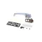 Kason 1229-C00024 Handle with Cylinder Lock and Inside Release, Brushed Chrome