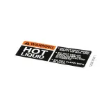 Bunn 12356.0000 Decal, Waring, Hot Liquid