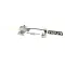 Kason 1236C-00004 Latch with Lock, Heavy Duty, Brush Chrome Handle