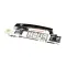Kason 1236C-00006 Latch with Inside Knob Release, Chrome