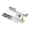 Kason 1238C-00004 Door Handle/Latch Assembly with Inside Release, Walk-In, Brushed Chrome
