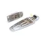 Kason 1245-000048 Hinge, Chrome, 1-3/8" Offset
