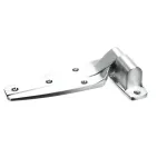 Kason 1245-000088 Door Hinge, Brushed Chrome, Flush