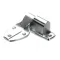 Kason 1246-000040 Door Hinge, Flush, Brushed Chrome