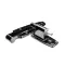Kason 1248-000030 Hinge Assembly, Spring Assisted, 2" Offset, Polished Chrome
