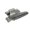 Kason 1248-000040 HINGE POLISHED BRUSHED CHROME