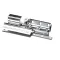 Kason 1267-WT0014 Door Hinge Set, Chrome, Offset 1-5/8" to 2-3/8"