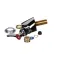 Fisher 12890 Control Valve, Single Deck Mounted, Lever Handle, Rigid, 1/2" M x 2" Long Inlet