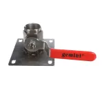 Ultrafryer 12A483-C Ball Valve/Plate Weldement Assembly, 1 1/4", P3/EU