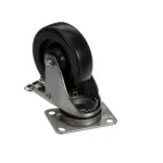 Sipromac 130-4PHB Caster with Brake, Swivel Plate, 4", Single