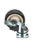 Low Temp Industries 130810 Caster with Brake, Swivel Plate, 4", Single