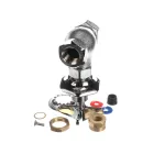 Fisher 13676 1/2" Right Hand Concealed Stop with Swivel Stem and Cross Handle