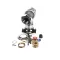 Fisher 13676 Concealed Shut-Off Valve, w/ Cross handle, 1/2" Female, Swivel Stem, Right Hand