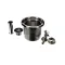 Fisher 13838 Dipper Well Kit with Faucet & Drain Flange, Round, Stainless Steel