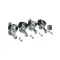 Henny Penny 14087 Caster Kit, 4 Wheels & Hardware, HB120/121, Model DT-221, Cart