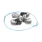 Groen 146354 Caster, Swivel, 2 Locking, 2 Non Locking, Set of 4