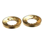 Nuova Simonelli USA 15030057 Titanium Burrs, 75mm, Long Life, Set of 2, Mythos