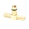 Lancer 1520-000 FLOJET BRASS 1/4 BARB TEE CO2