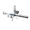 Kason 1522-L00004 Door Pivot Hinge, Chrome, Left Hand